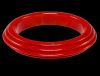 vintage saturn carved marbled cherry red bakelite bangle